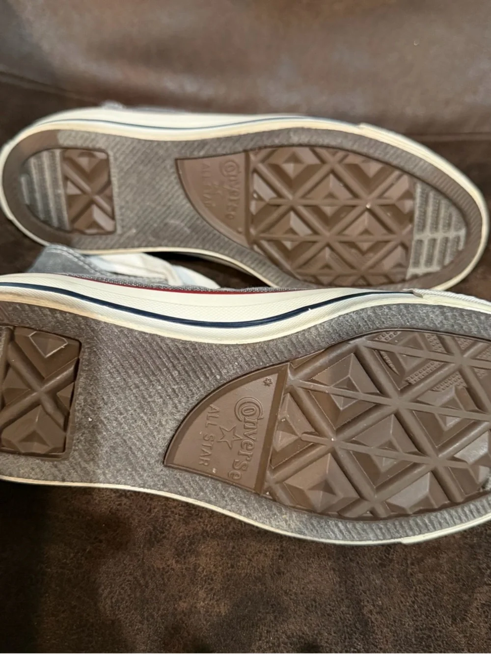Converse unisex Gray High Top Sneakers - Picture 3 of 7